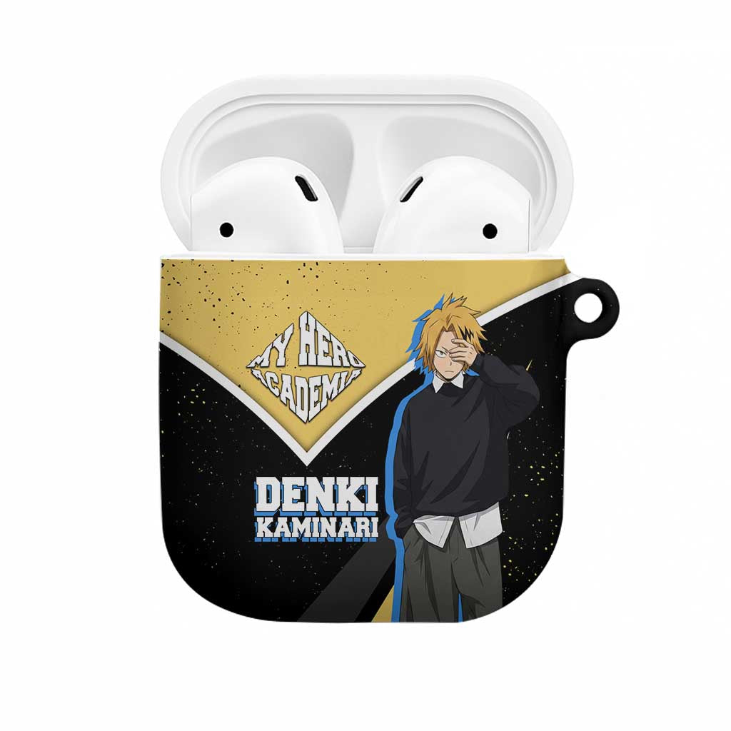 Denki Kaminari My Hero Academia AirPods Case Anime Grunge Splatter Graphic Style