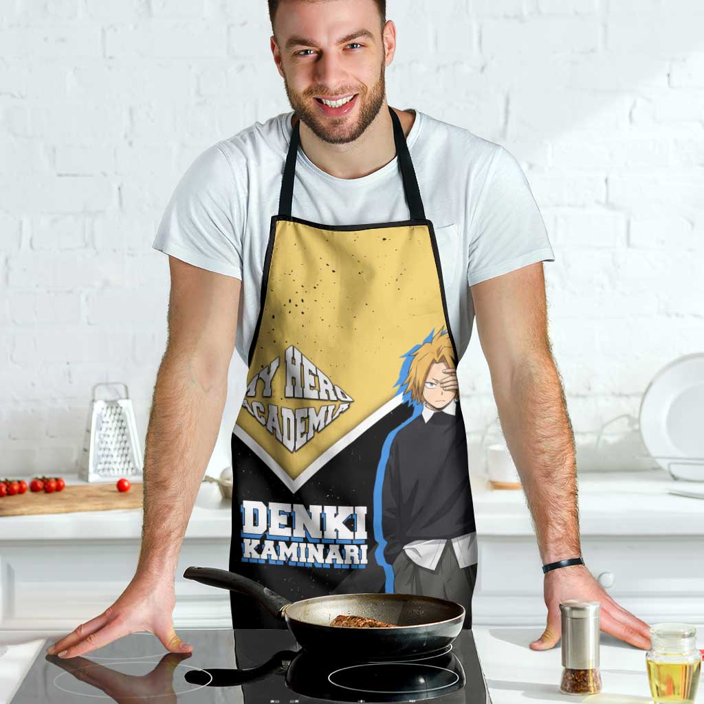 Denki Kaminari My Hero Academia Apron Anime Grunge Splatter Graphic Style
