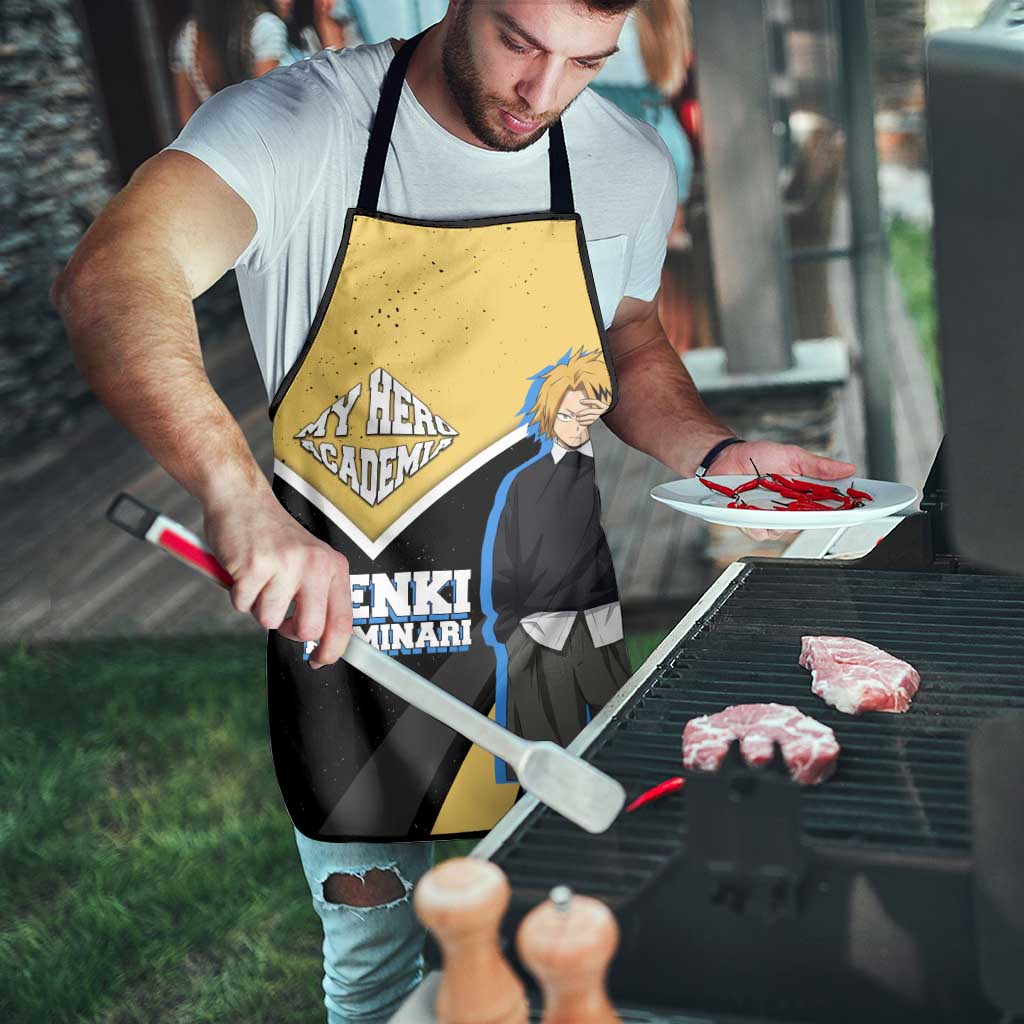 Denki Kaminari My Hero Academia Apron Anime Grunge Splatter Graphic Style