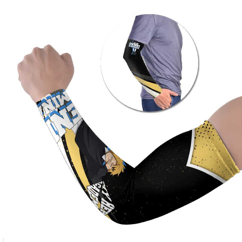 Denki Kaminari My Hero Academia Arm Sleeves Anime Grunge Splatter Graphic Style