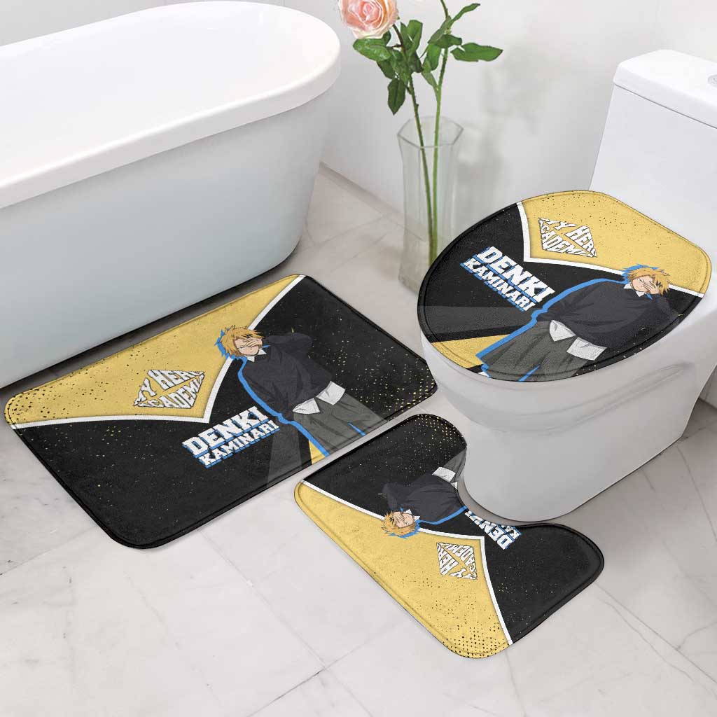 Denki Kaminari My Hero Academia Bathroom Set Anime Grunge Splatter Graphic Style