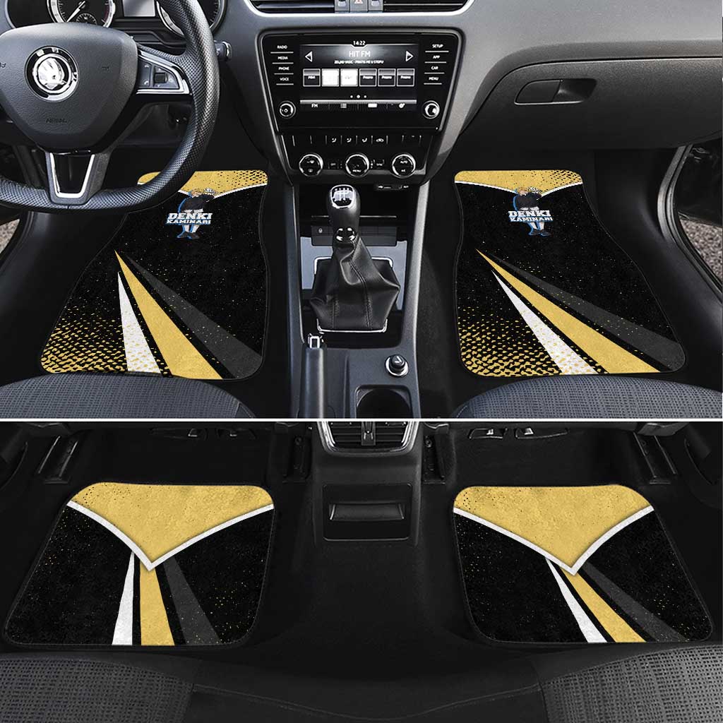 Denki Kaminari My Hero Academia Car Mats Anime Grunge Splatter Graphic Style