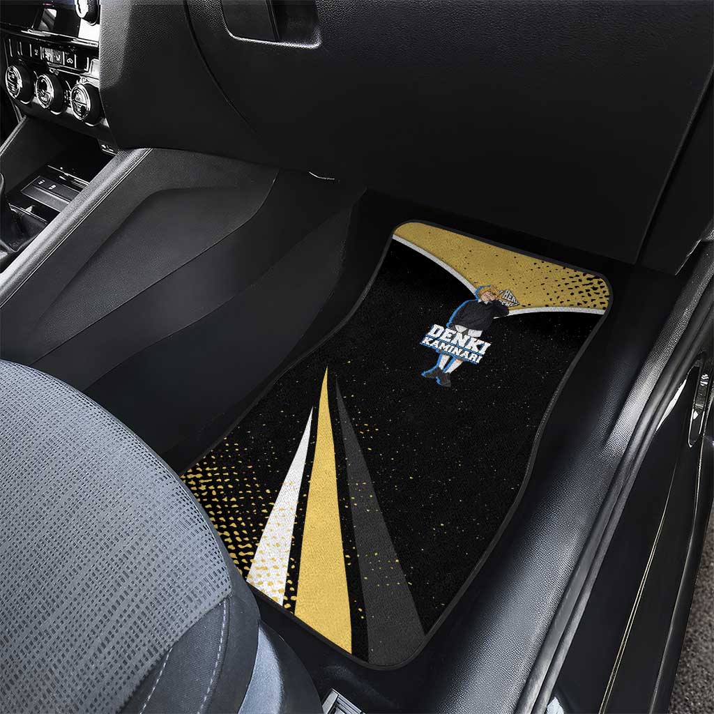Denki Kaminari My Hero Academia Car Mats Anime Grunge Splatter Graphic Style
