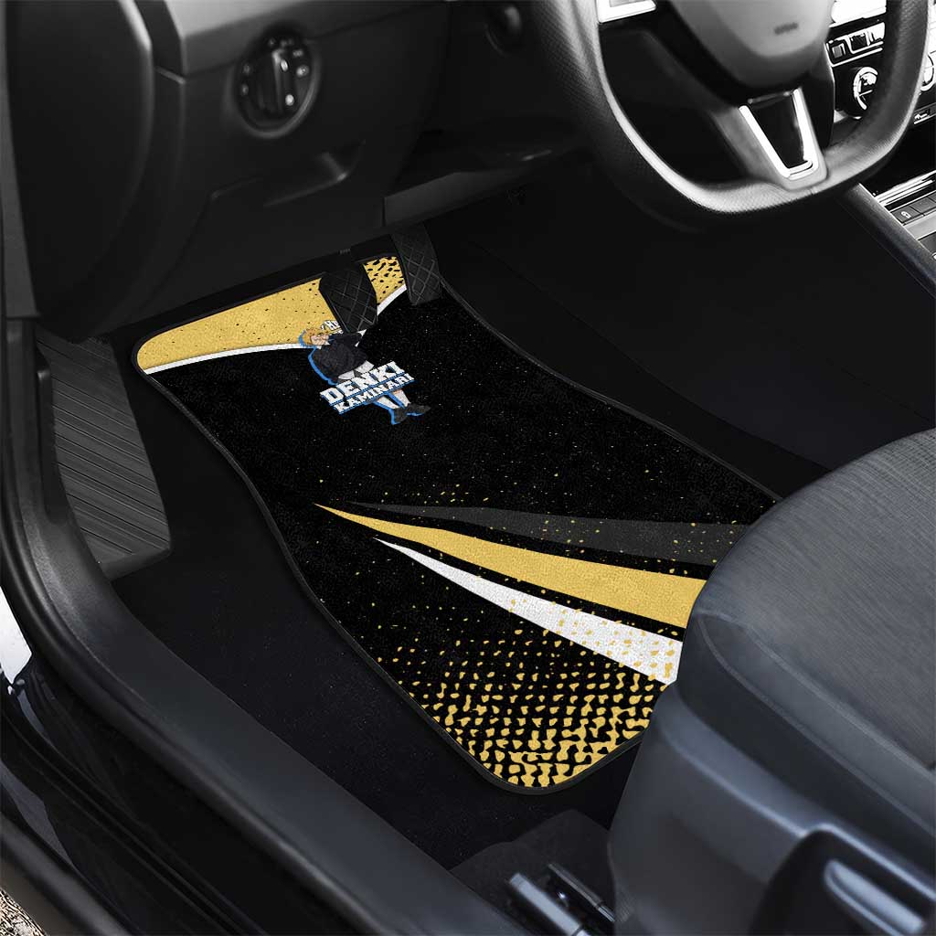 Denki Kaminari My Hero Academia Car Mats Anime Grunge Splatter Graphic Style