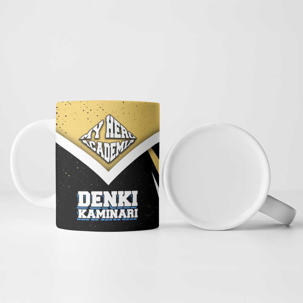 Denki Kaminari My Hero Academia Ceramic Mug Anime Grunge Splatter Graphic Style
