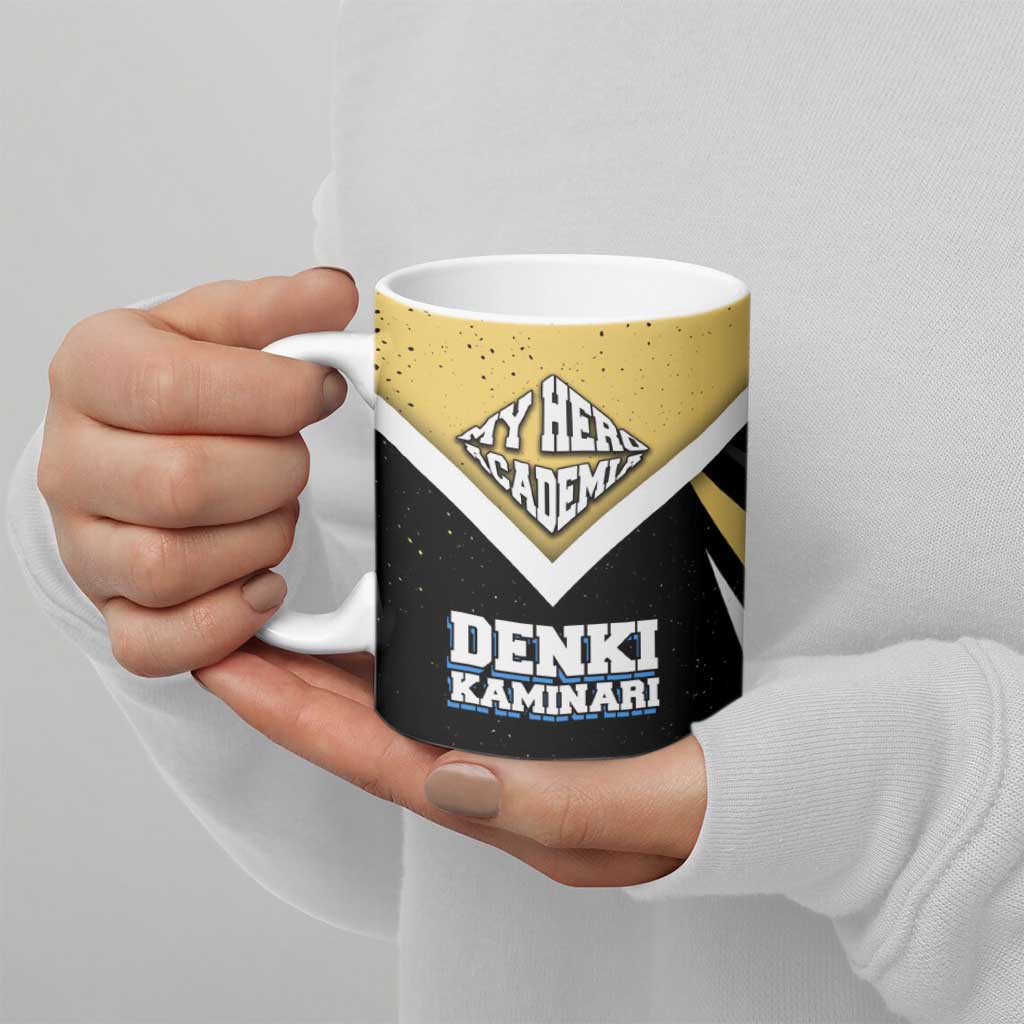Denki Kaminari My Hero Academia Ceramic Mug Anime Grunge Splatter Graphic Style