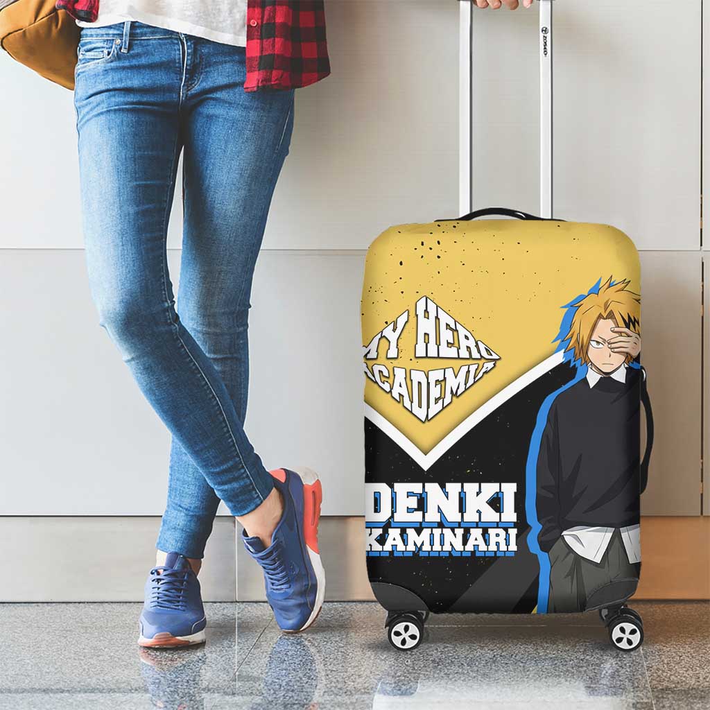 Denki Kaminari My Hero Academia Luggage Cover Anime Grunge Splatter Graphic Style