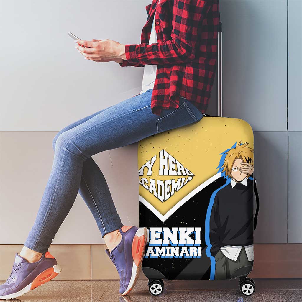 Denki Kaminari My Hero Academia Luggage Cover Anime Grunge Splatter Graphic Style