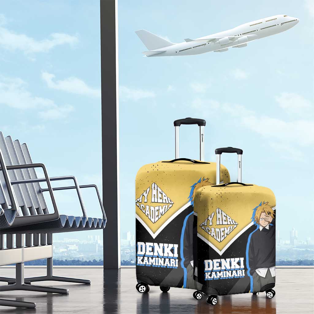 Denki Kaminari My Hero Academia Luggage Cover Anime Grunge Splatter Graphic Style