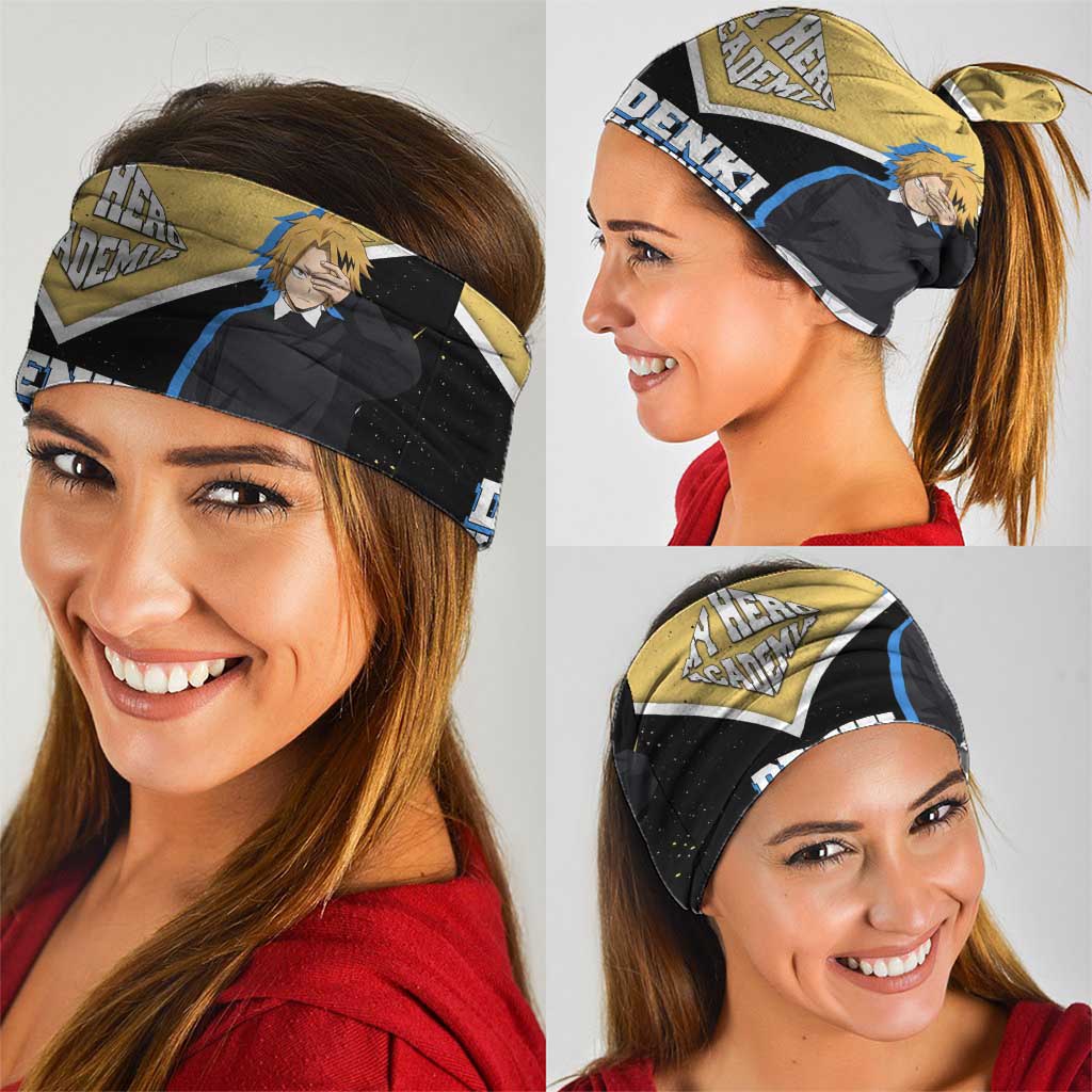 Denki Kaminari My Hero Academia Neck Gaiter Anime Grunge Splatter Graphic Style