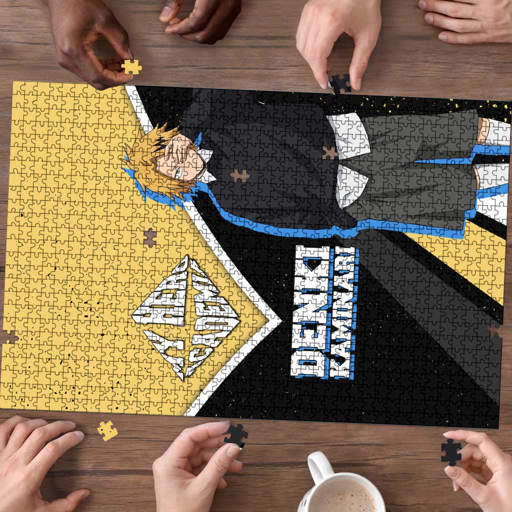 Denki Kaminari My Hero Academia Puzzle Anime Grunge Splatter Graphic Style