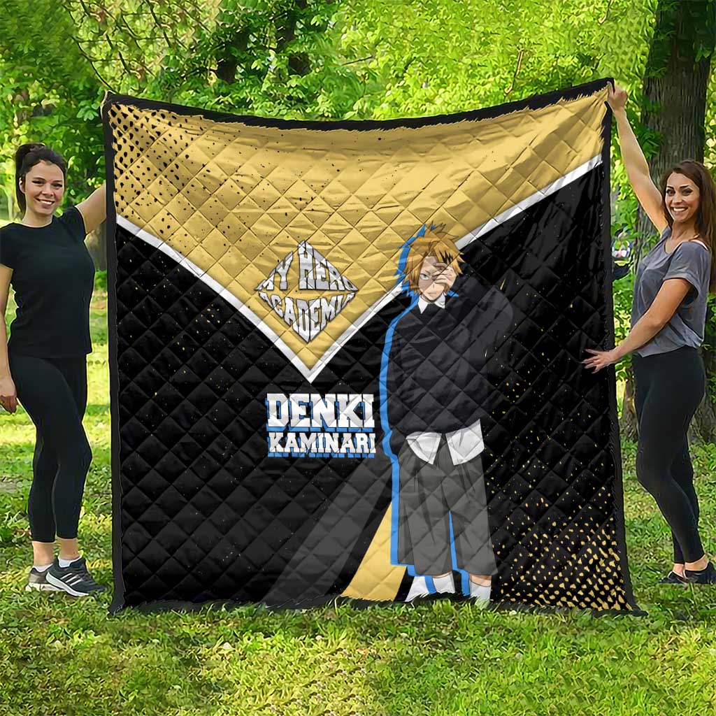Denki Kaminari My Hero Academia Quilt Anime Grunge Splatter Graphic Style