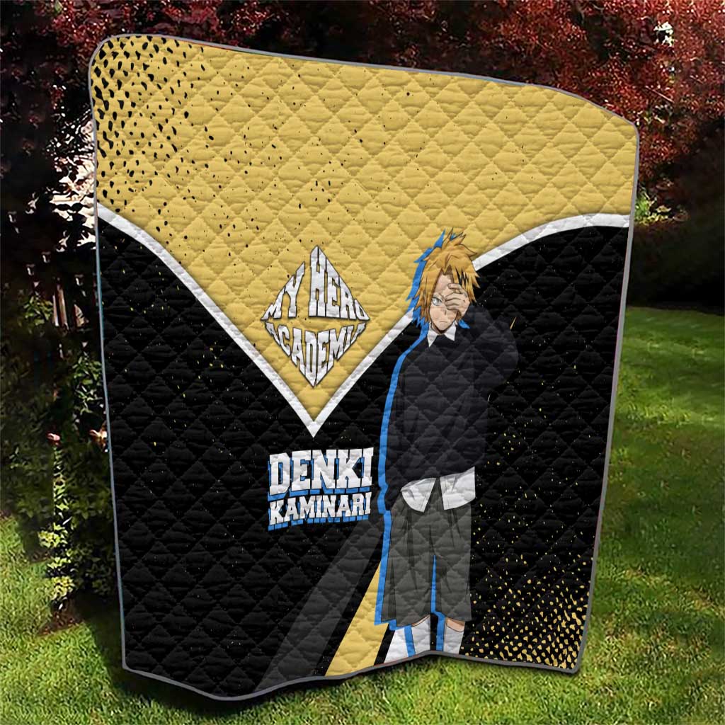 Denki Kaminari My Hero Academia Quilt Anime Grunge Splatter Graphic Style