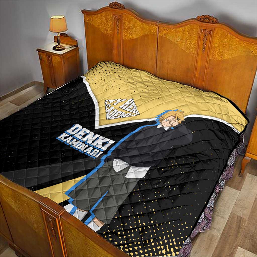 Denki Kaminari My Hero Academia Quilt Anime Grunge Splatter Graphic Style
