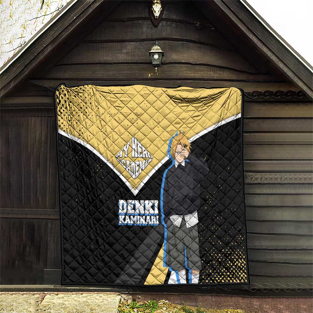 Denki Kaminari My Hero Academia Quilt Anime Grunge Splatter Graphic Style