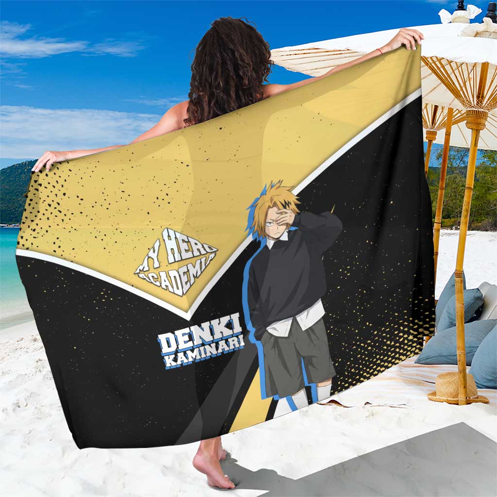 Denki Kaminari My Hero Academia Sarong Anime Grunge Splatter Graphic Style