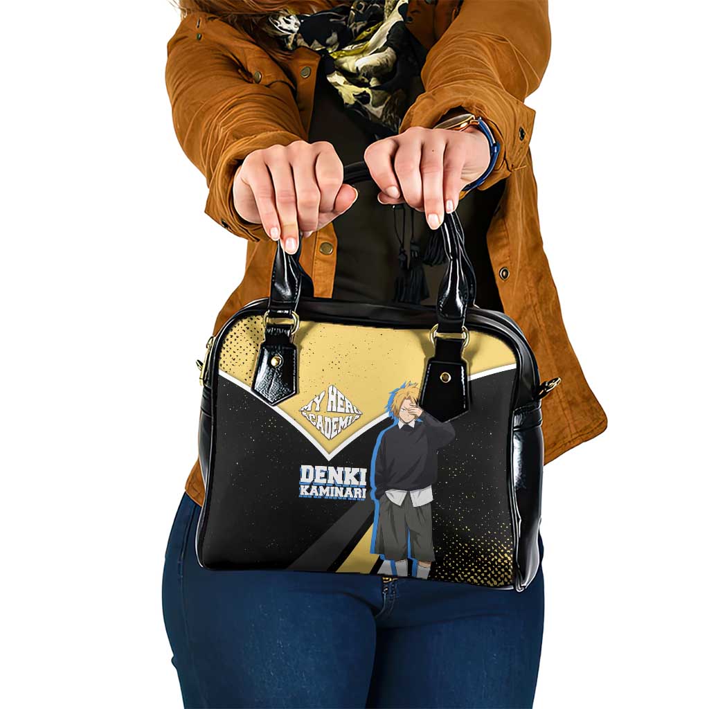 Denki Kaminari My Hero Academia Shoulder Handbag Anime Grunge Splatter Graphic Style