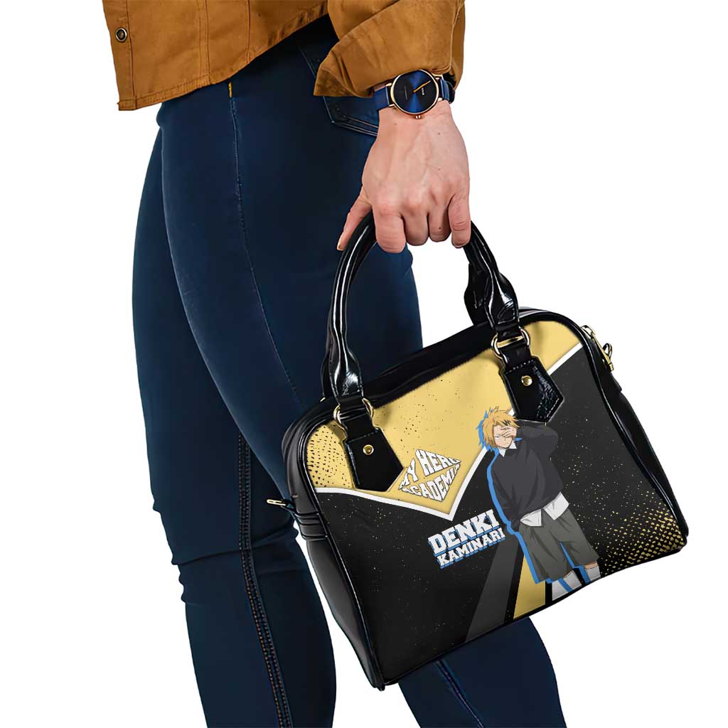 Denki Kaminari My Hero Academia Shoulder Handbag Anime Grunge Splatter Graphic Style