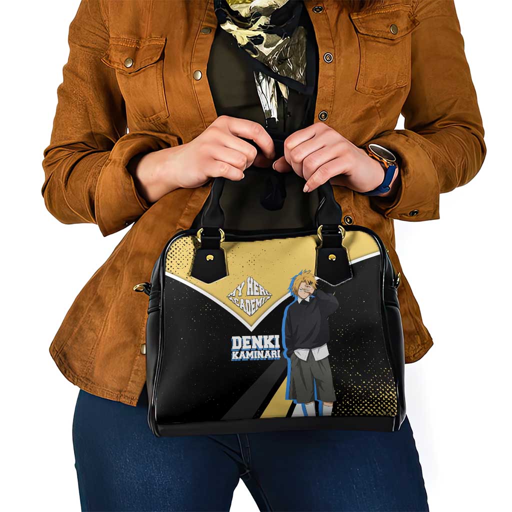 Denki Kaminari My Hero Academia Shoulder Handbag Anime Grunge Splatter Graphic Style