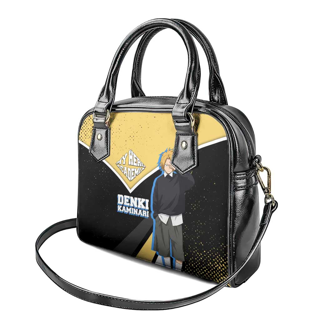 Denki Kaminari My Hero Academia Shoulder Handbag Anime Grunge Splatter Graphic Style
