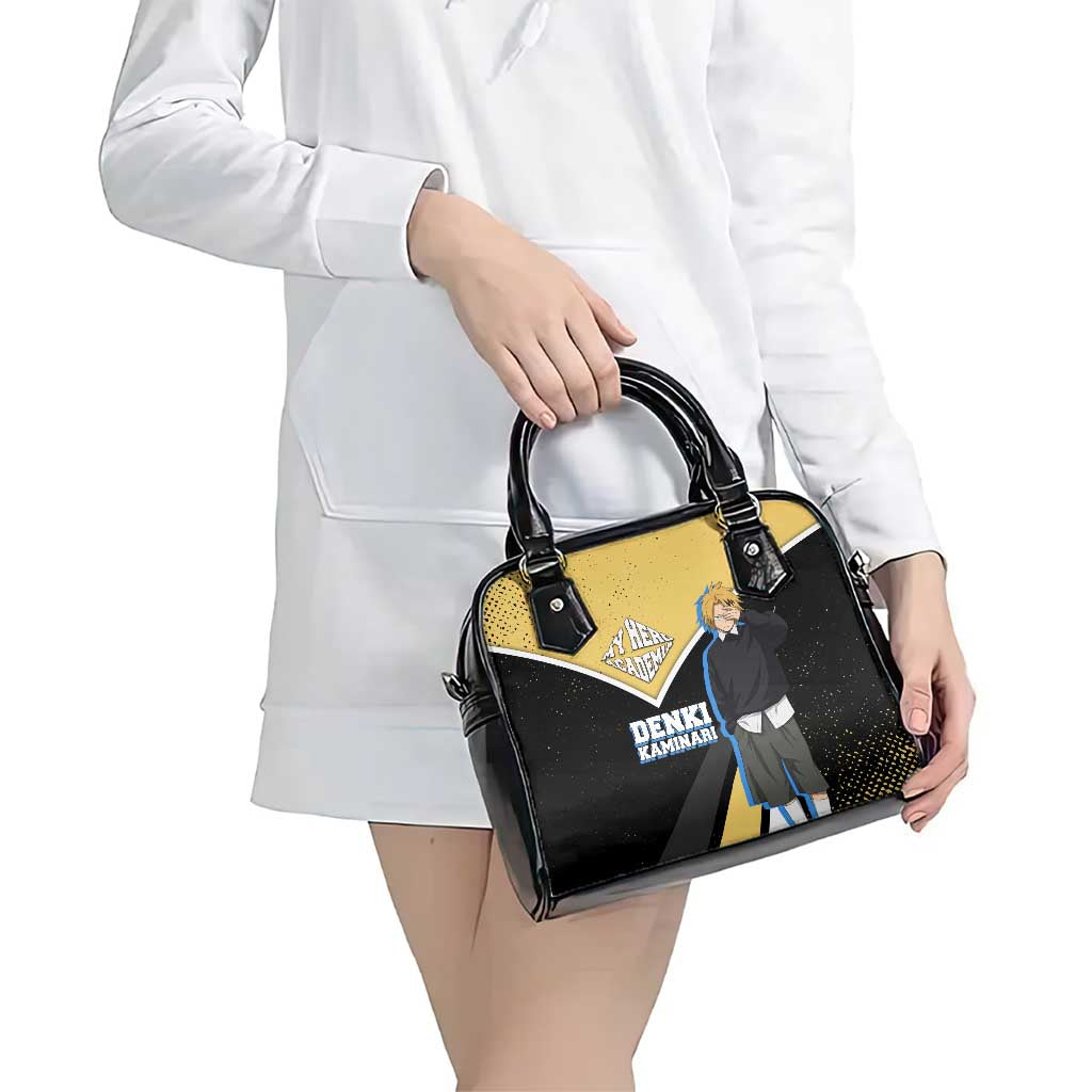 Denki Kaminari My Hero Academia Shoulder Handbag Anime Grunge Splatter Graphic Style