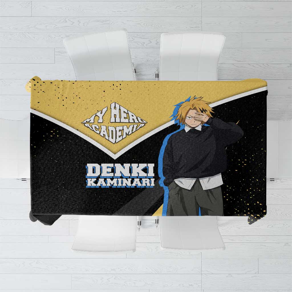 Denki Kaminari My Hero Academia Tablecloth Anime Grunge Splatter Graphic Style