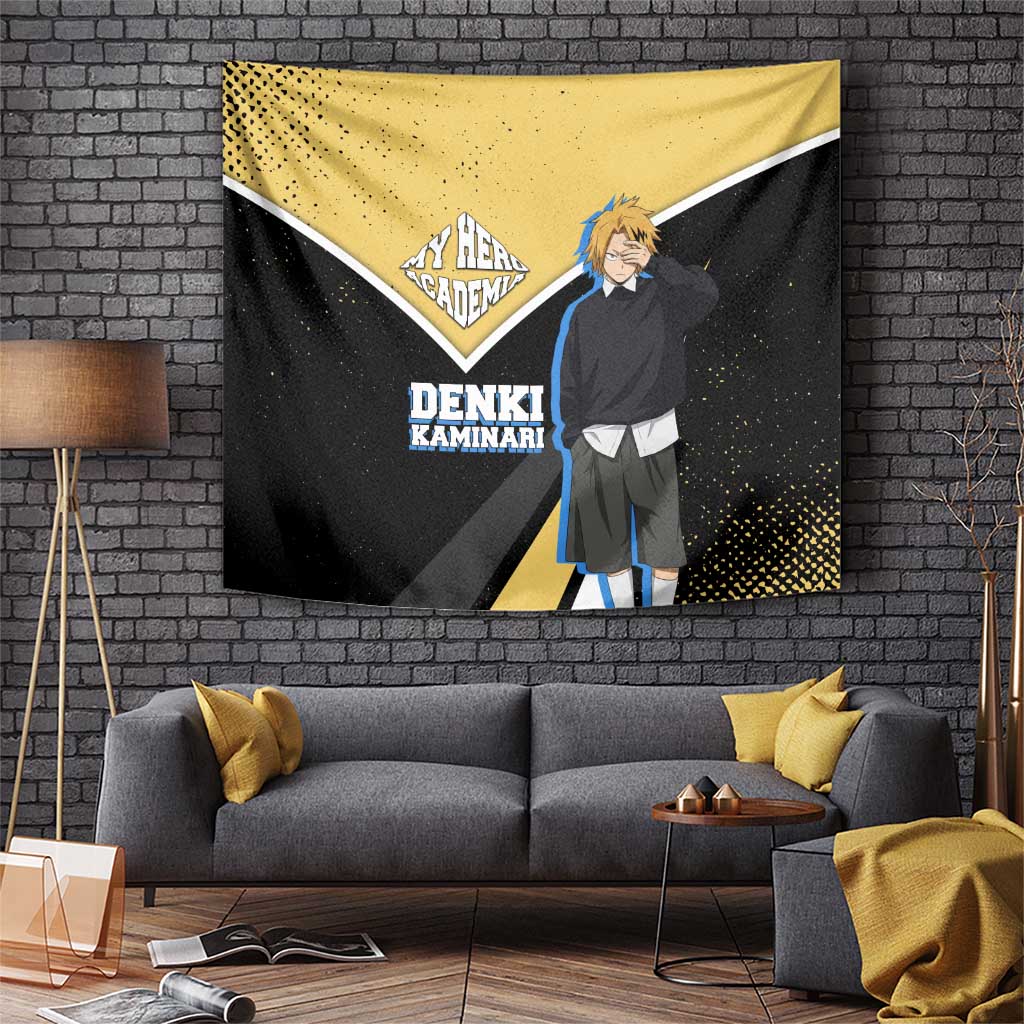 Denki Kaminari My Hero Academia Tapestry Anime Grunge Splatter Graphic Style