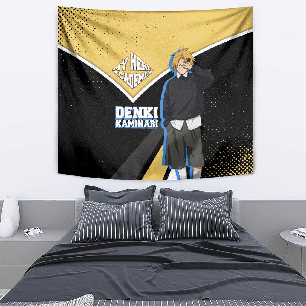 Denki Kaminari My Hero Academia Tapestry Anime Grunge Splatter Graphic Style