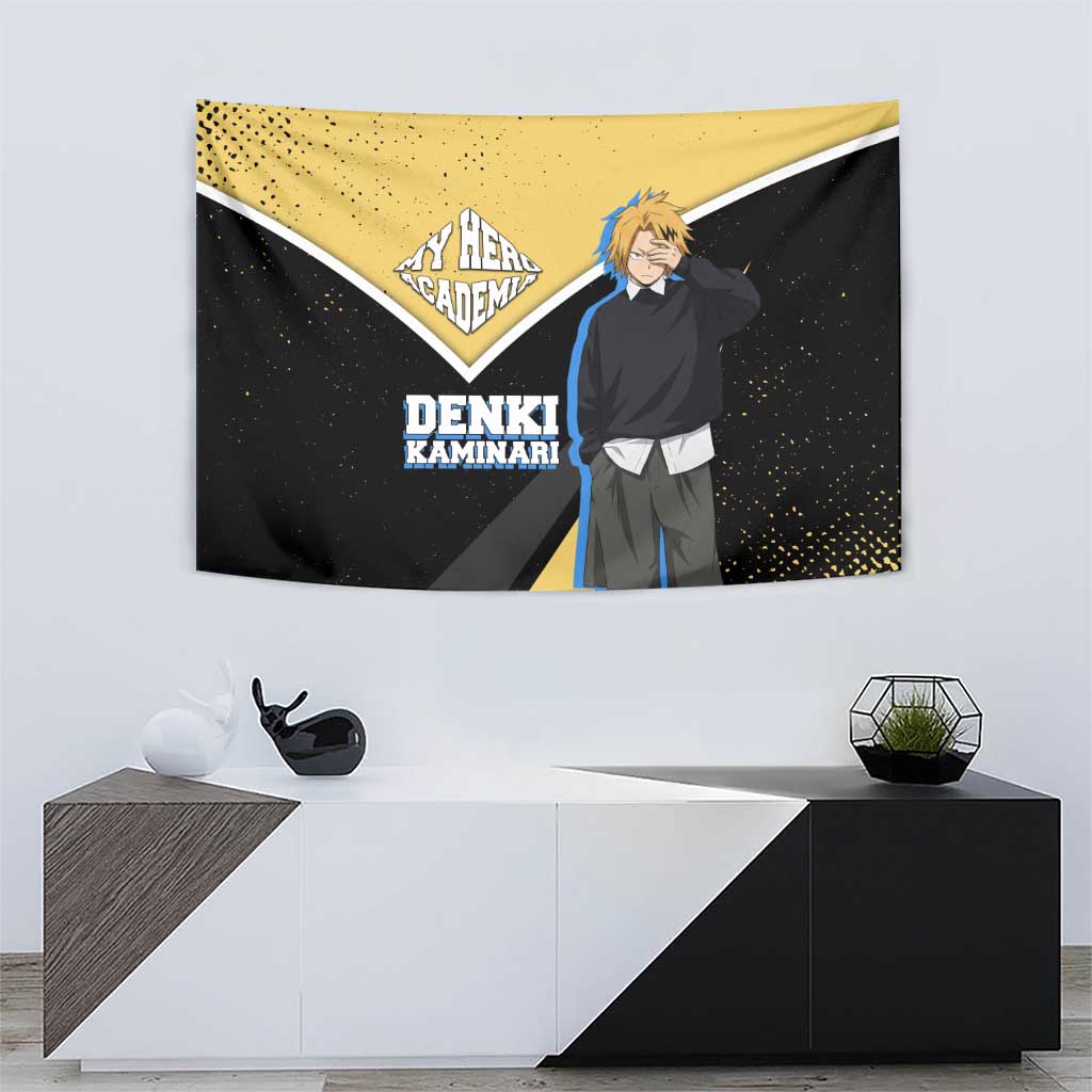 Denki Kaminari My Hero Academia Tapestry Anime Grunge Splatter Graphic Style