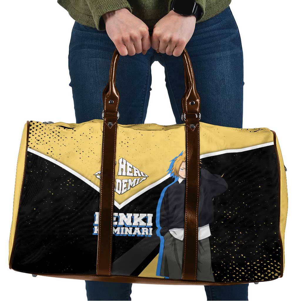 Denki Kaminari My Hero Academia Travel Bag Anime Grunge Splatter Graphic Style