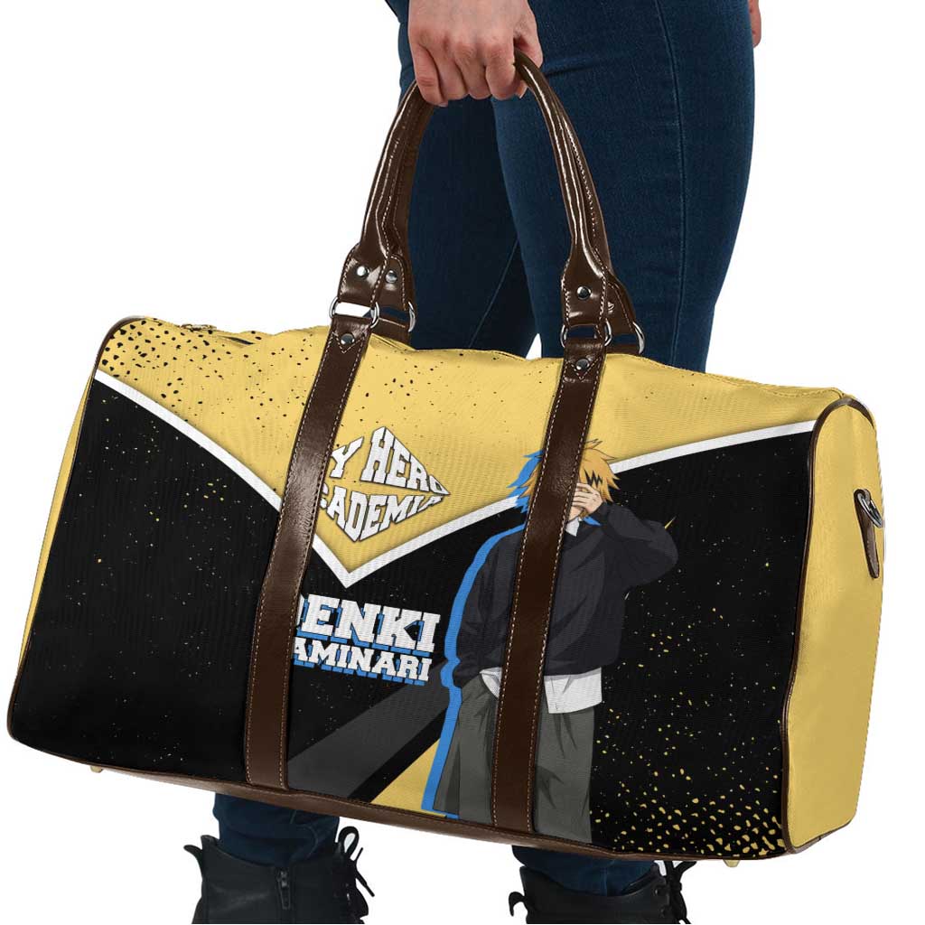 Denki Kaminari My Hero Academia Travel Bag Anime Grunge Splatter Graphic Style