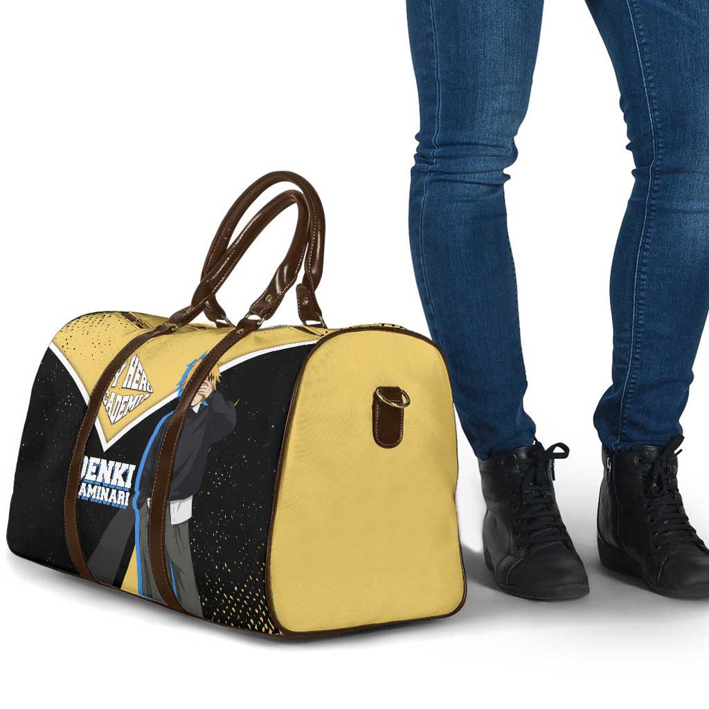 Denki Kaminari My Hero Academia Travel Bag Anime Grunge Splatter Graphic Style