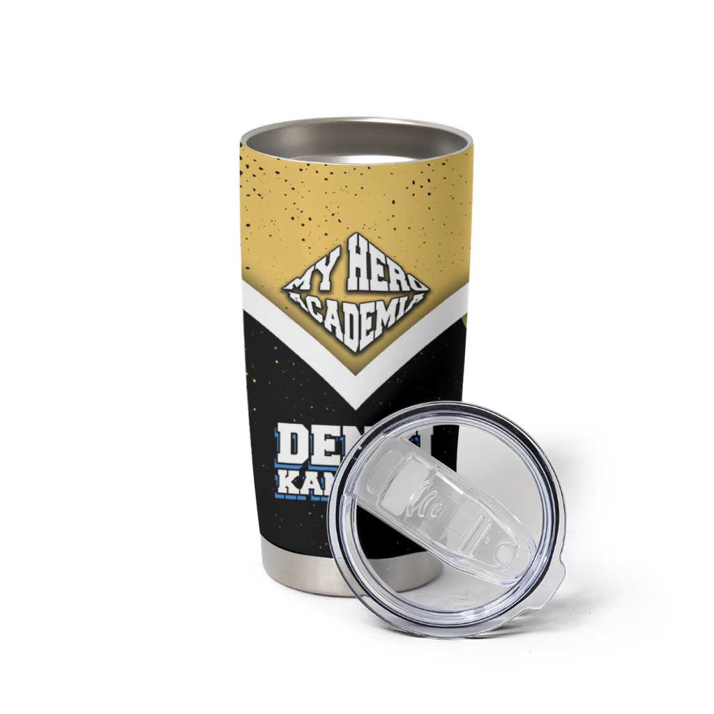 Denki Kaminari My Hero Academia Tumbler Cup Anime Grunge Splatter Graphic Style