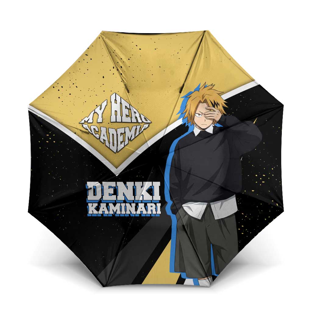Denki Kaminari My Hero Academia Umbrella Anime Grunge Splatter Graphic Style