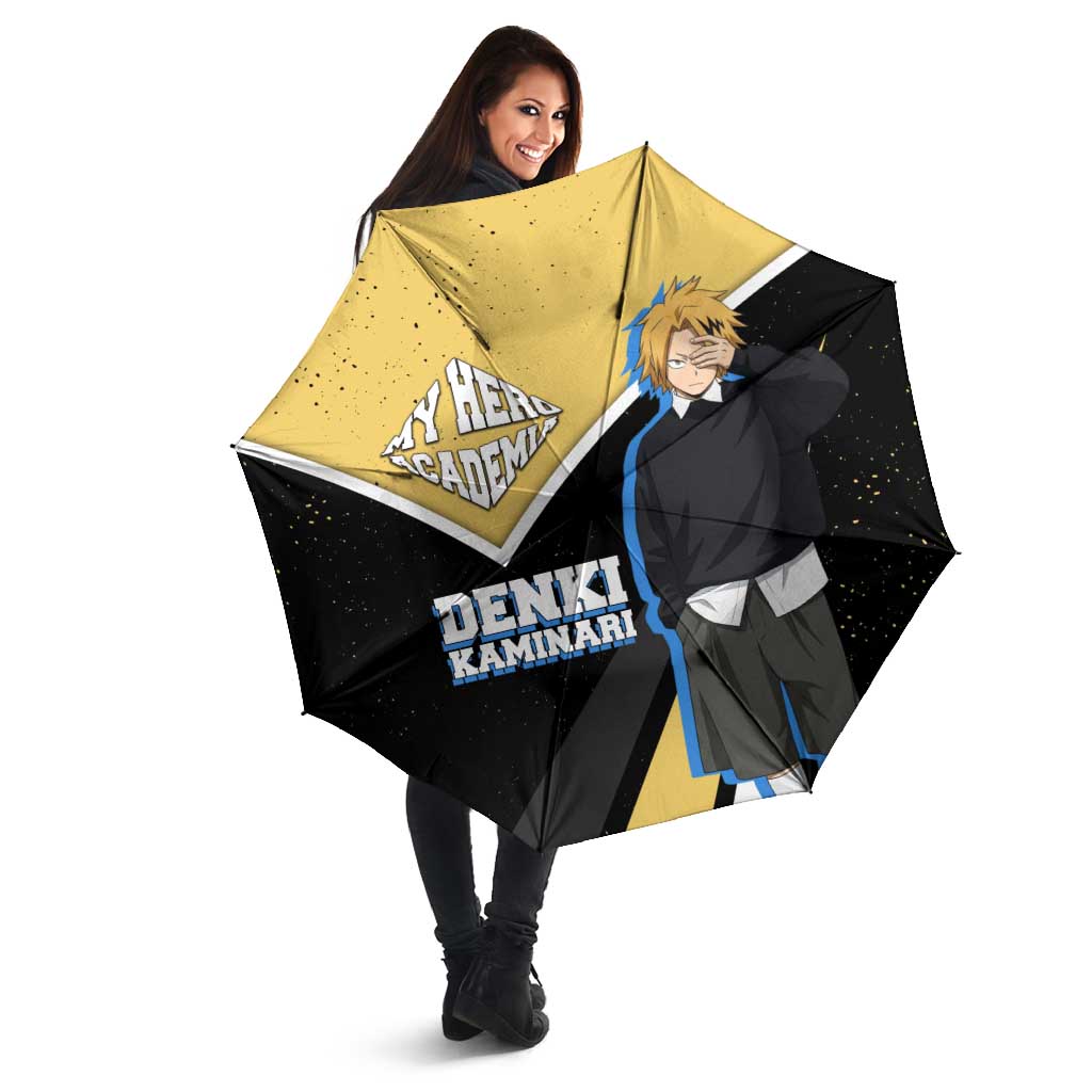 Denki Kaminari My Hero Academia Umbrella Anime Grunge Splatter Graphic Style