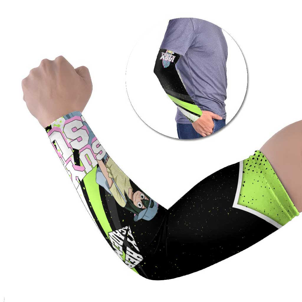 Tsuyu Asui My Hero Academia Arm Sleeves Anime Grunge Splatter Graphic Style