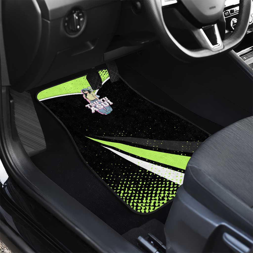 Tsuyu Asui My Hero Academia Car Mats Anime Grunge Splatter Graphic Style