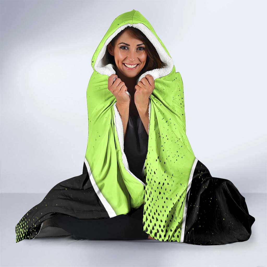 Tsuyu Asui My Hero Academia Hooded Blanket Anime Grunge Splatter Graphic Style