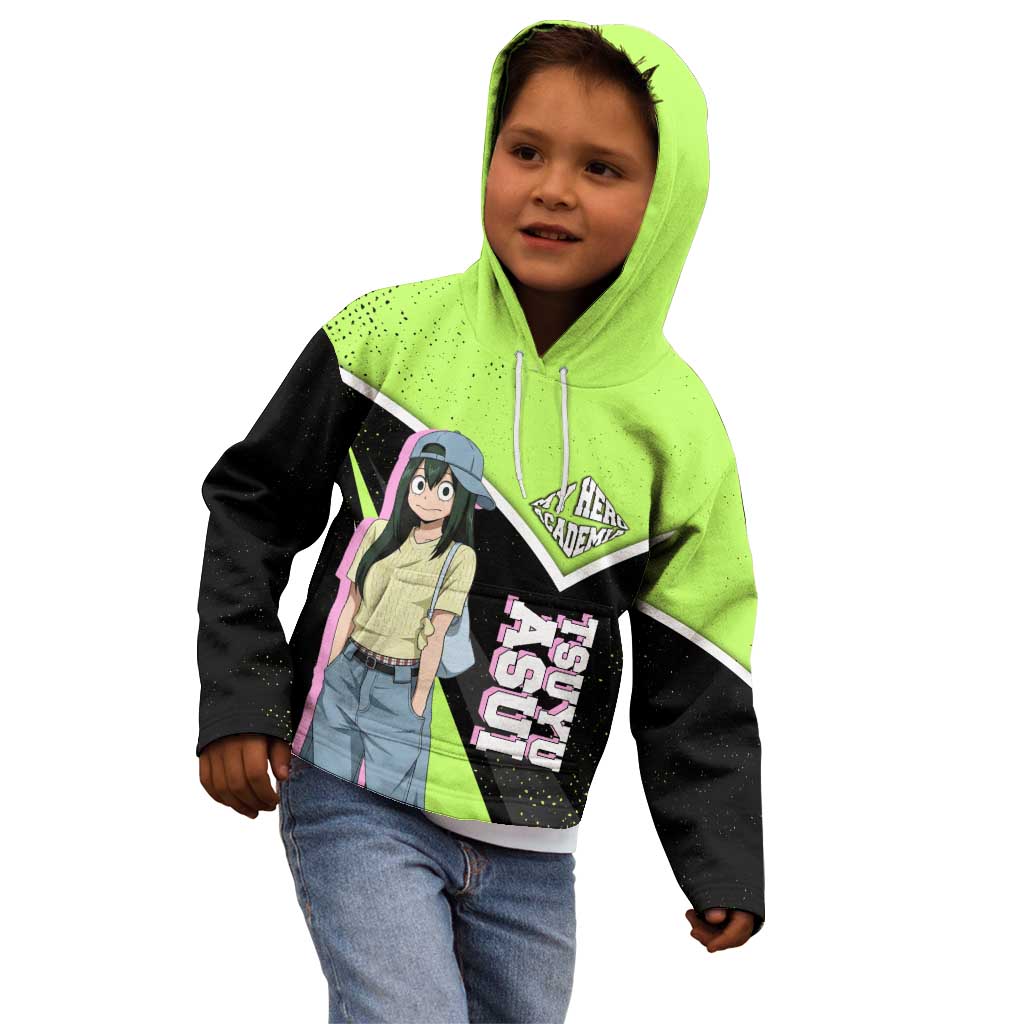 Tsuyu Asui My Hero Academia Kid Hoodie Anime Grunge Splatter Graphic Style