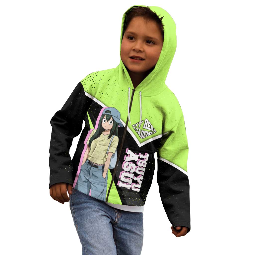Tsuyu Asui My Hero Academia Kid Hoodie Anime Grunge Splatter Graphic Style
