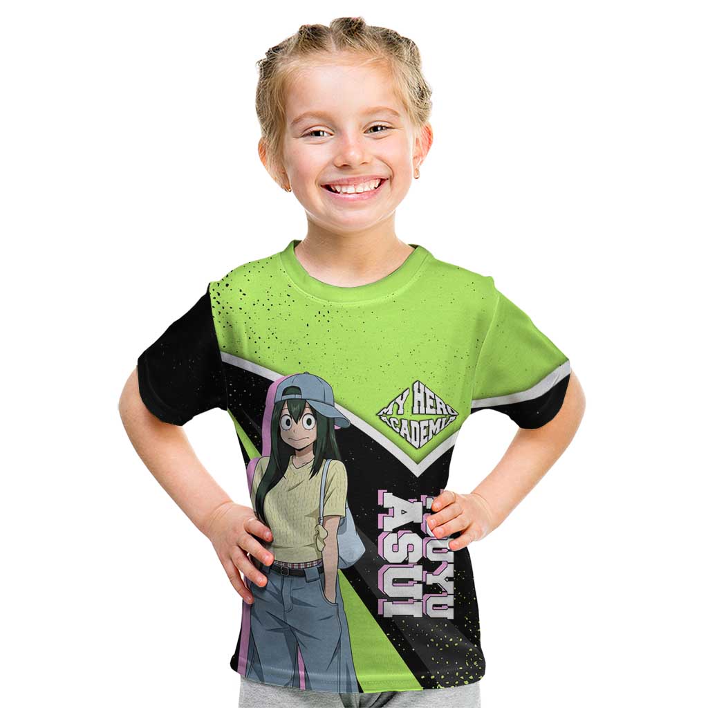Tsuyu Asui My Hero Academia Kid T Shirt Anime Grunge Splatter Graphic Style