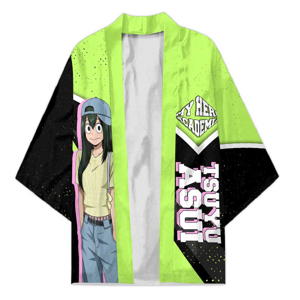 Tsuyu Asui My Hero Academia Kimono Anime Grunge Splatter Graphic Style