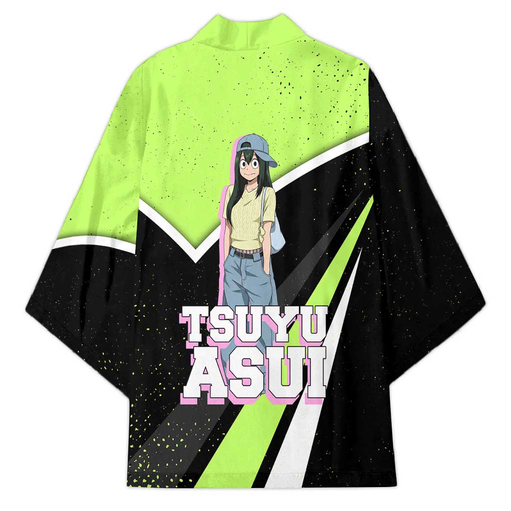 Tsuyu Asui My Hero Academia Kimono Anime Grunge Splatter Graphic Style