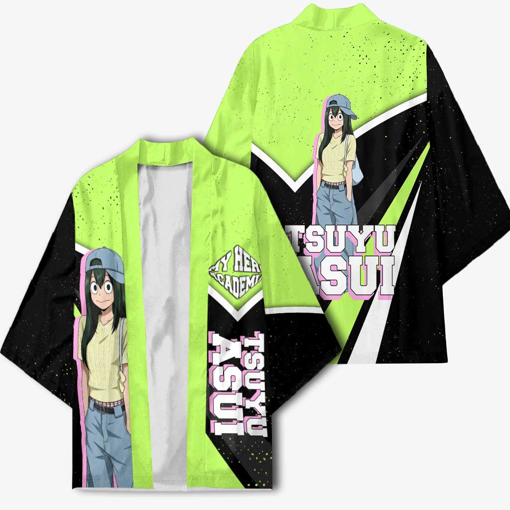 Tsuyu Asui My Hero Academia Kimono Anime Grunge Splatter Graphic Style