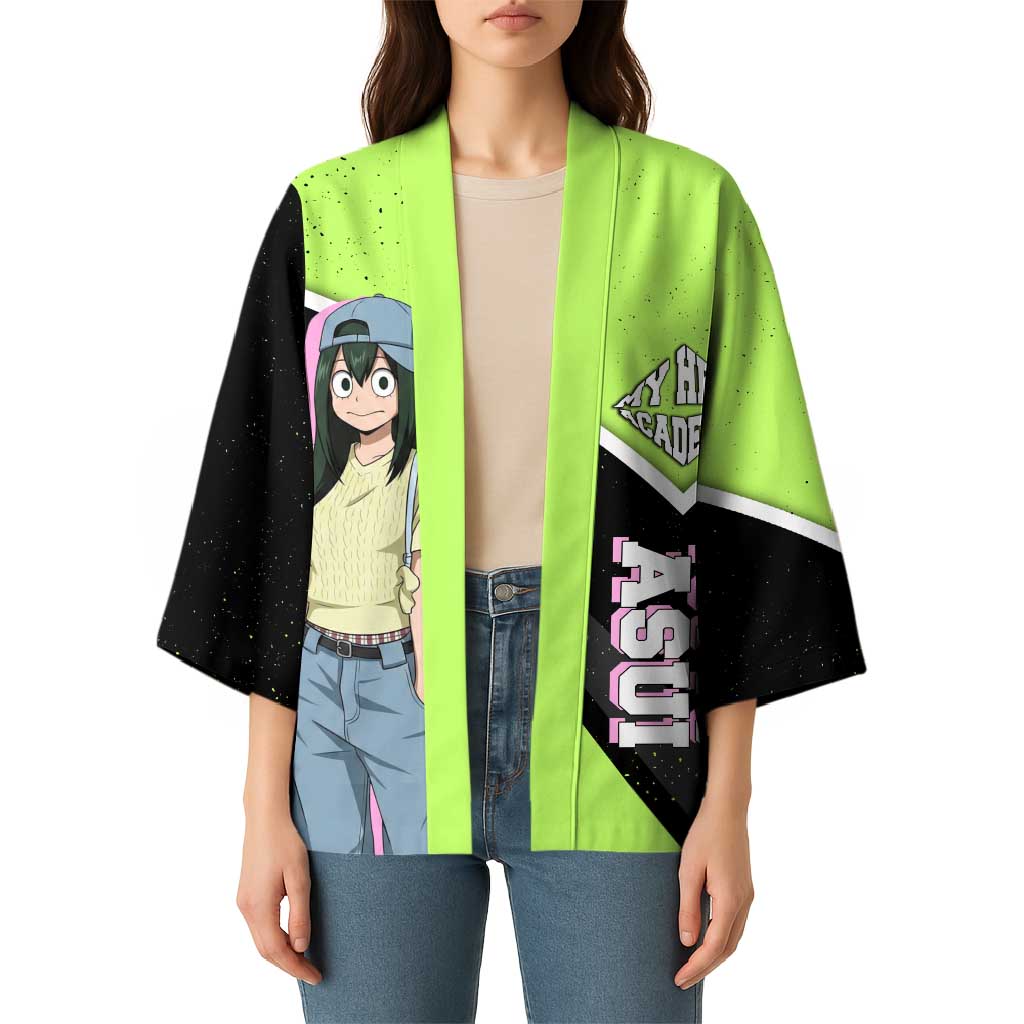 Tsuyu Asui My Hero Academia Kimono Anime Grunge Splatter Graphic Style