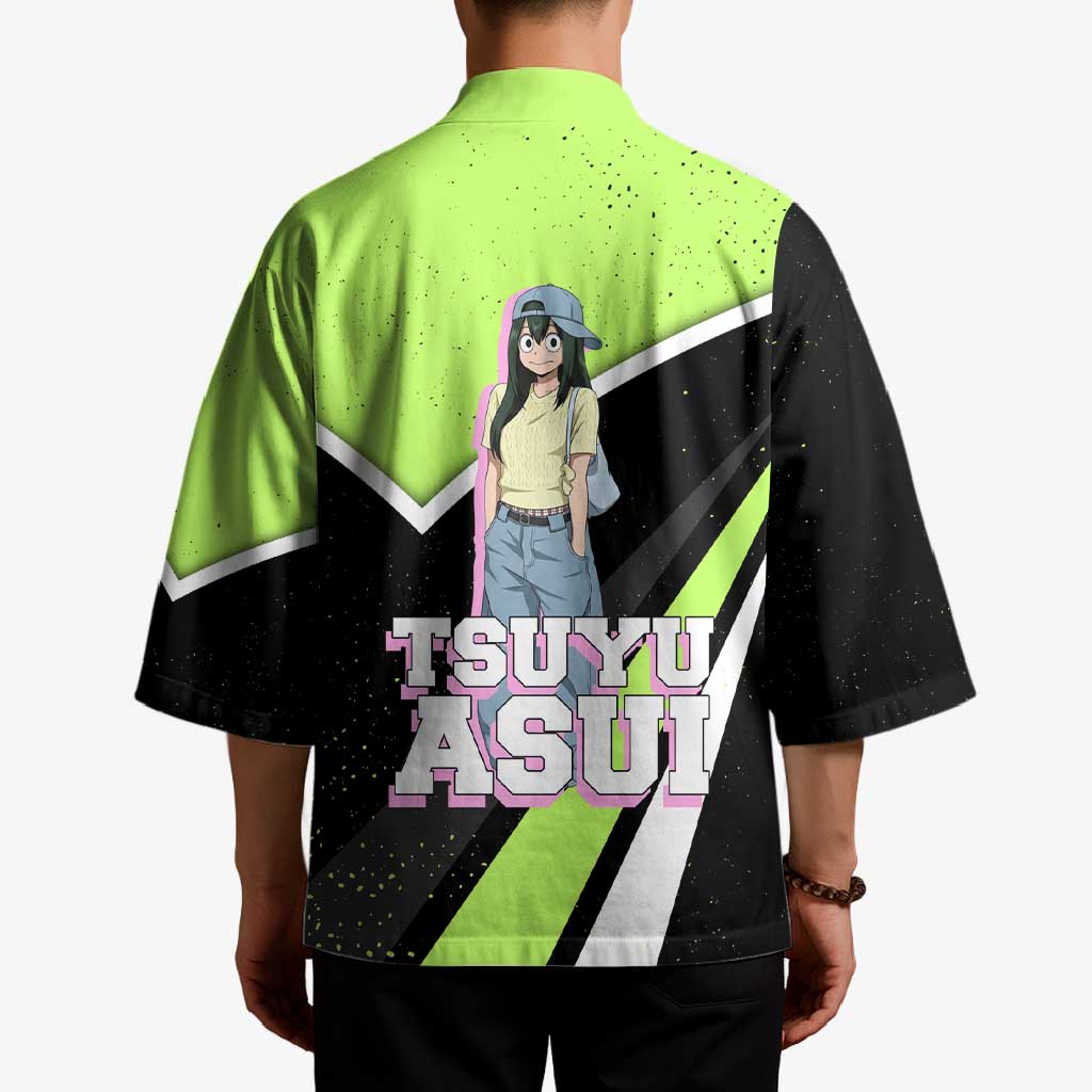 Tsuyu Asui My Hero Academia Kimono Anime Grunge Splatter Graphic Style