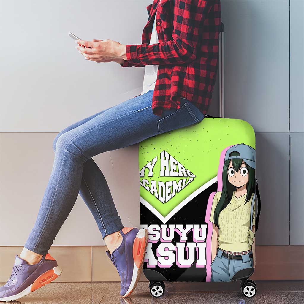 Tsuyu Asui My Hero Academia Luggage Cover Anime Grunge Splatter Graphic Style