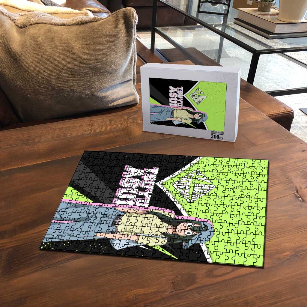 Tsuyu Asui My Hero Academia Puzzle Anime Grunge Splatter Graphic Style