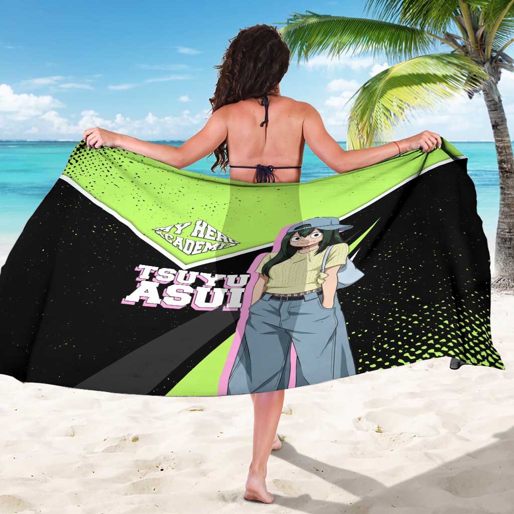 Tsuyu Asui My Hero Academia Sarong Anime Grunge Splatter Graphic Style
