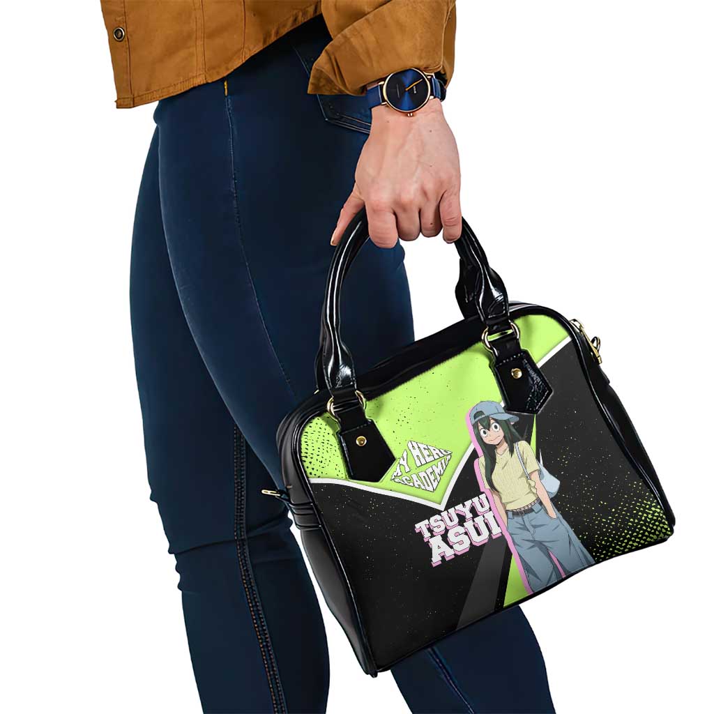 Tsuyu Asui My Hero Academia Shoulder Handbag Anime Grunge Splatter Graphic Style